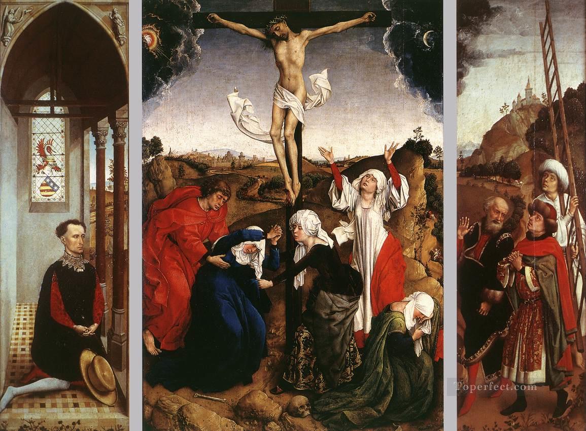 アベッグ三連祭壇画 オランダの画家 ロジャー・ファン・デル・ウェイデン油絵